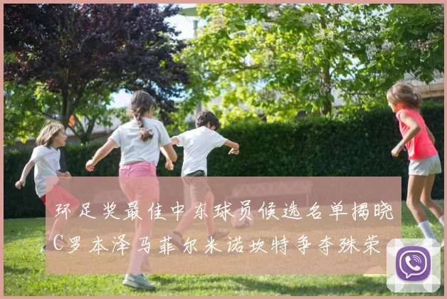 环足奖最佳中东球员候选名单揭晓C罗本泽马菲尔米诺坎特争夺殊荣